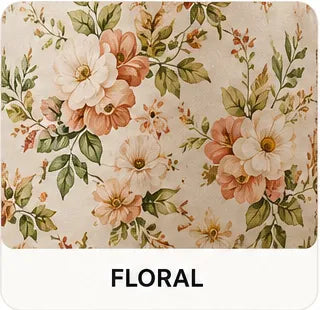 Floral print pajamas collection - soft pink and blush flower pattern