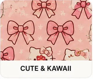 Cute and kawaii print pajamas collection - pink ribbon bow pattern