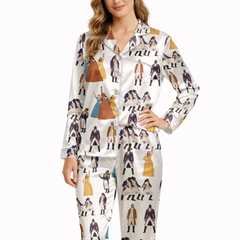 Hamilton Silky Satin Pajama Set For Women