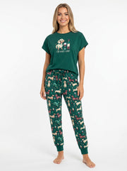 Dachshund Wine I Do What I Want Cozy Knit Pajama Set for Women