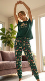 Dachshund Wine 'I Do What I Want' Cozy Knit Pajama Set for Women