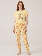 Class Dismissed Golden Retriever Knit Pajama Set for Women