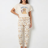 Golden Retriever 'Wine Not?' Soft Knit Pajama Set for Dog Moms