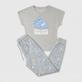 Professional Snacker Poodle Knit Pajama Set for Dog Mom Women