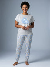 Professional Snacker Poodle Knit Pajama Set for Dog Mom Women