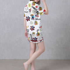 Puerto Rico Satin Pajama Set For Women