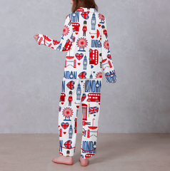 Love London Satin Pajama Set