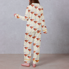 Cooktail Satin Pajama Set