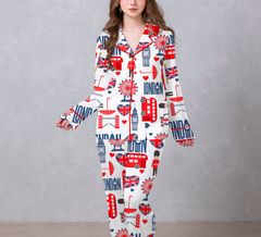 Love London Satin Pajama Set