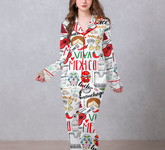 Viva Mexico Satin Pajama Set