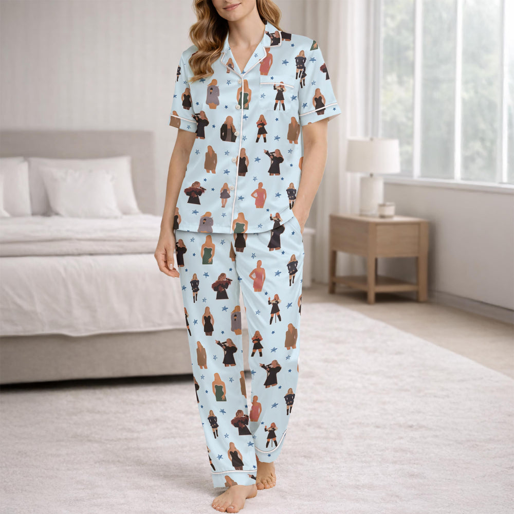 women silky pajamas soft breathable material