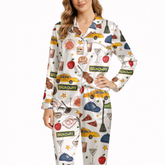 New York Travel Silky Satin Pajama Set For Women
