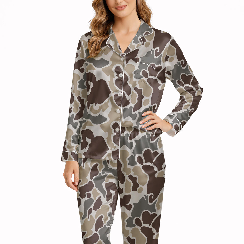 trendy camouflage sleepwear women aesthetic style