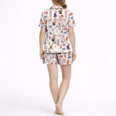 Women’s Pop Music Silky Satin Pajama Set