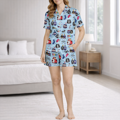 Monster Energy Fans Silky Satin Pajama Set for Women