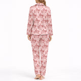 Paws & Pours Women's Classic Button Down Pajama Set - Long