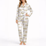 Good Dog Vibes Women's Classic Button Down Pajama Set - Long