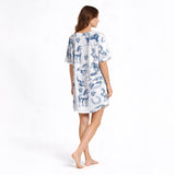 Equestrian Dreams: Women's Nightgown - V-Neck Short Sleeve