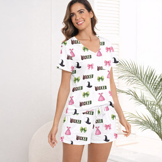 Wicked Cozy Women's Short Sleeve Pajama Set with Shorts