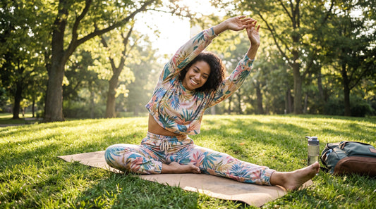 Woman wearing colorful co ord sets women love for sports and active lifestyle