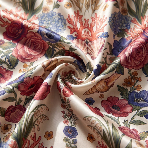 Floral fabric close-up