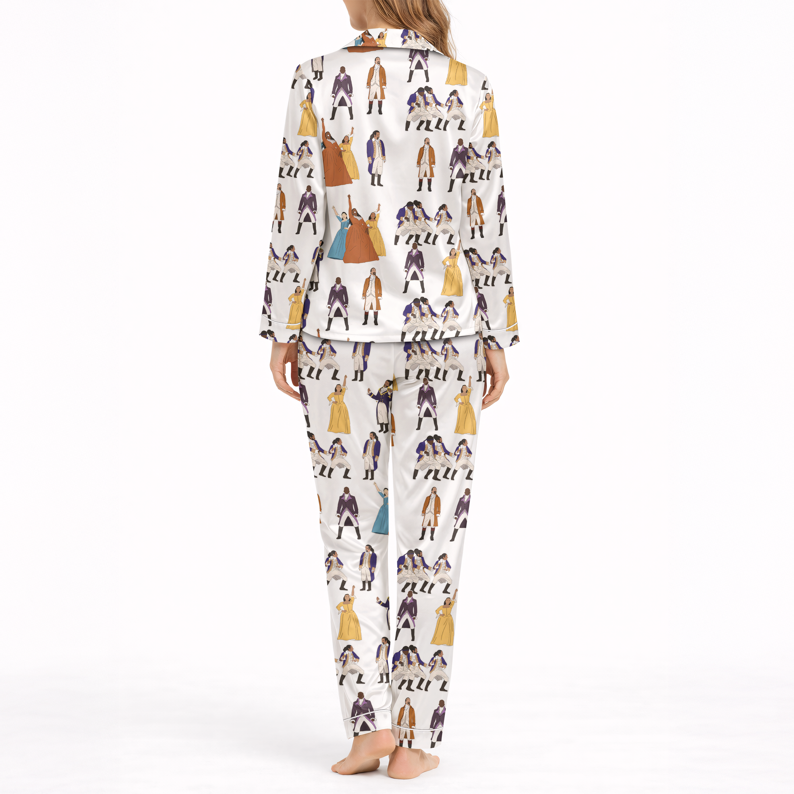 Hamilton Silky Satin Pajama Set For Women