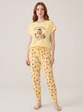 Class Dismissed Golden Retriever Knit Pajama Set for Women — Teacher & Dog Mom Sleepwear