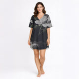 Midnight Bloom Lounge Dress