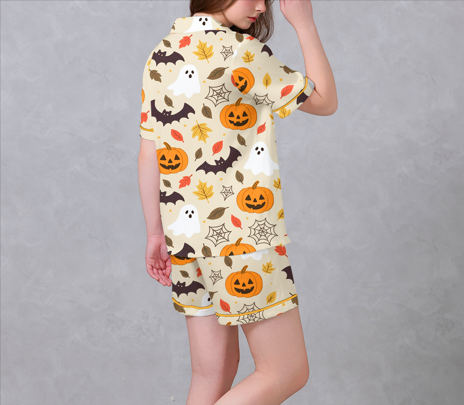 Halloween Satin Pajama Set