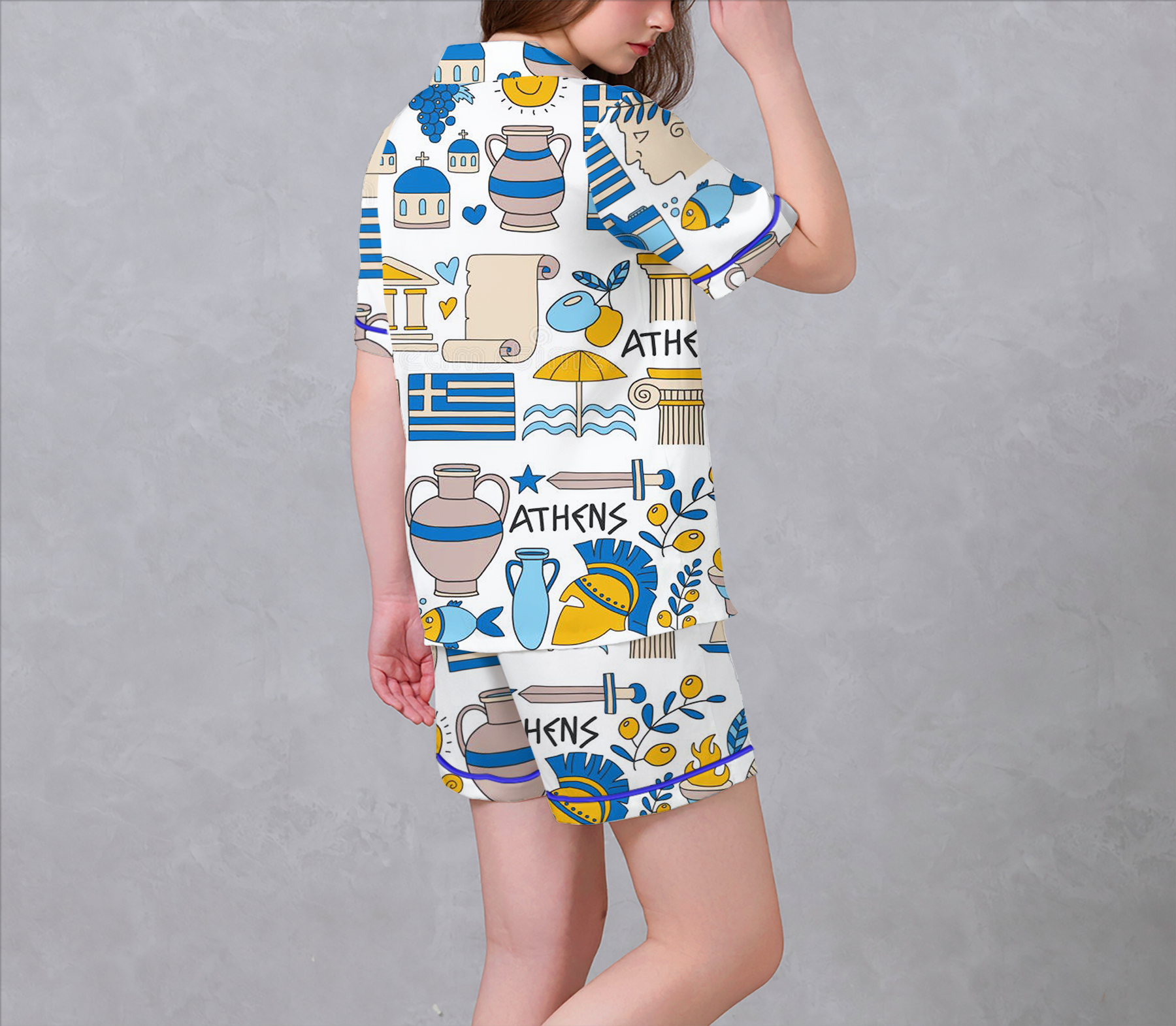 Athen Satin Pajama Set