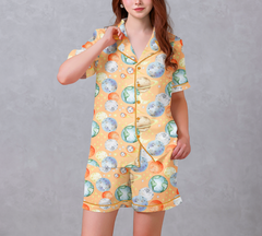 Solar System Satin Pajama Set