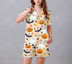 Halloween Satin Pajama Set