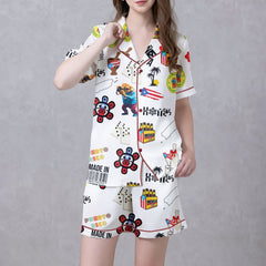 Puerto Rico Satin Pajama Set For Women
