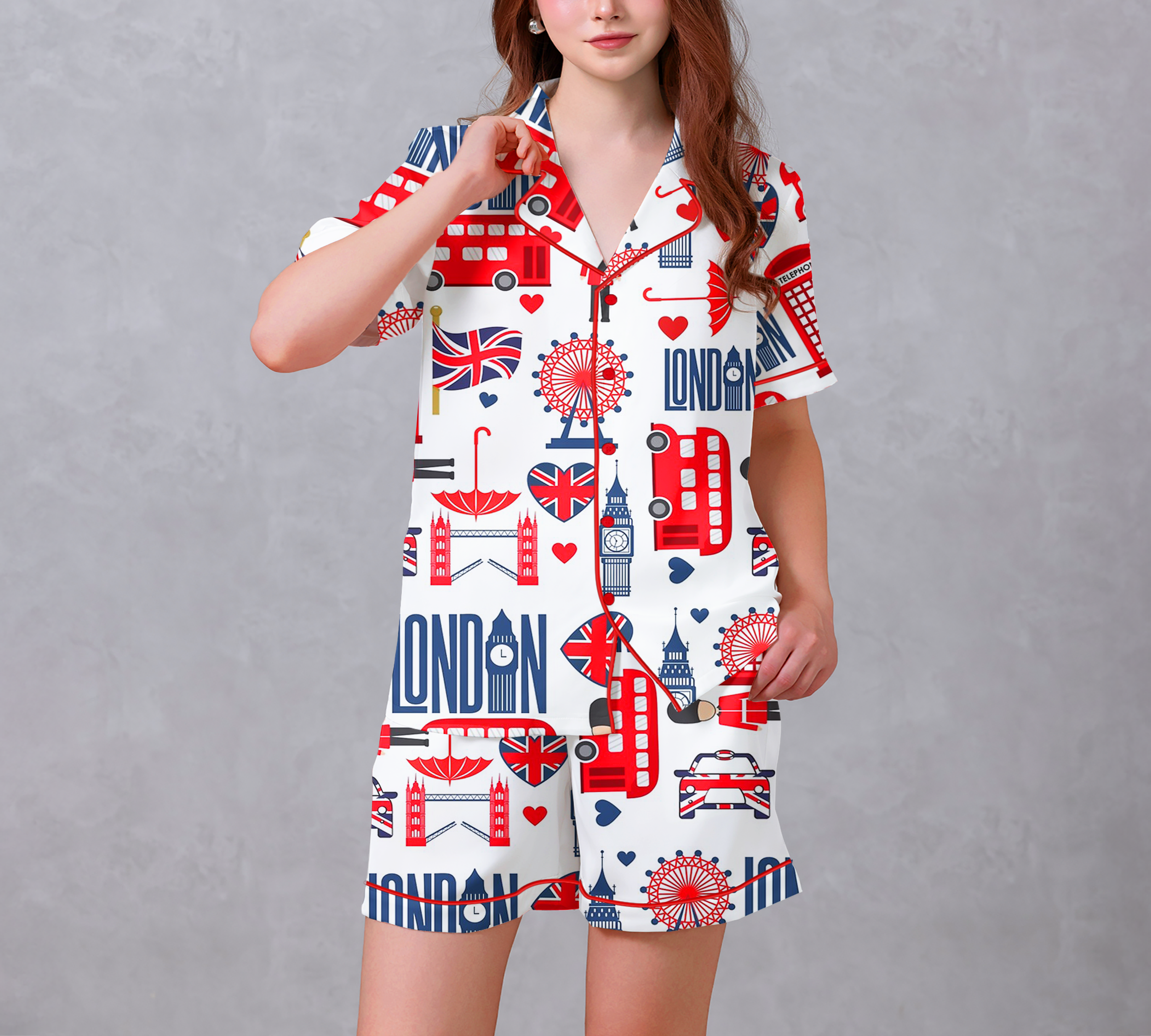 Love London Satin Pajama Set