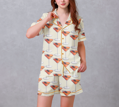 Cooktail Satin Pajama Set
