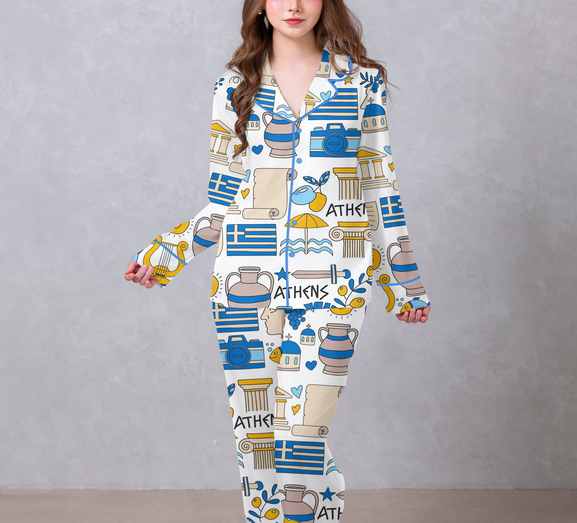 Athen Satin Pajama Set