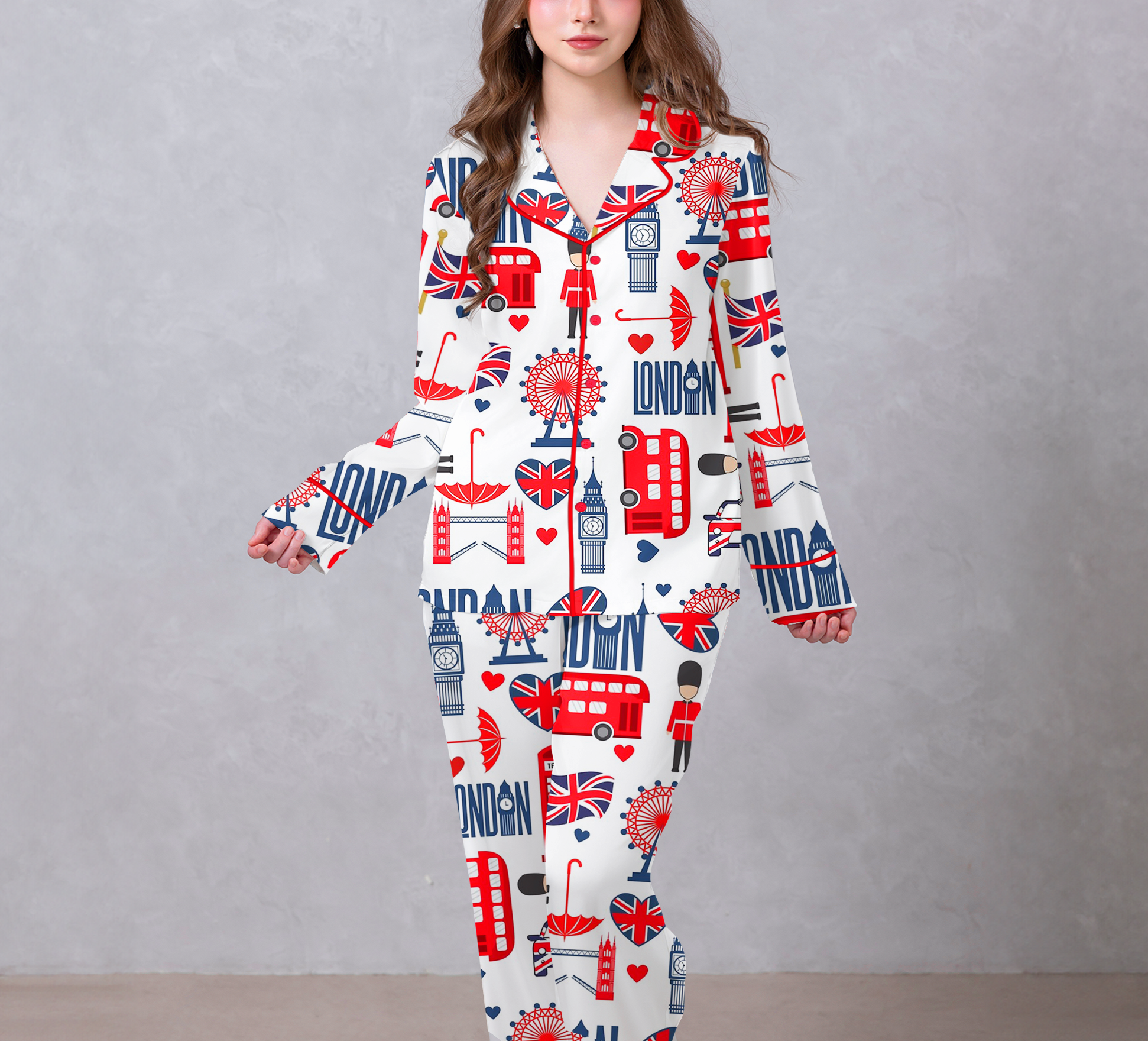 Love London Satin Pajama Set