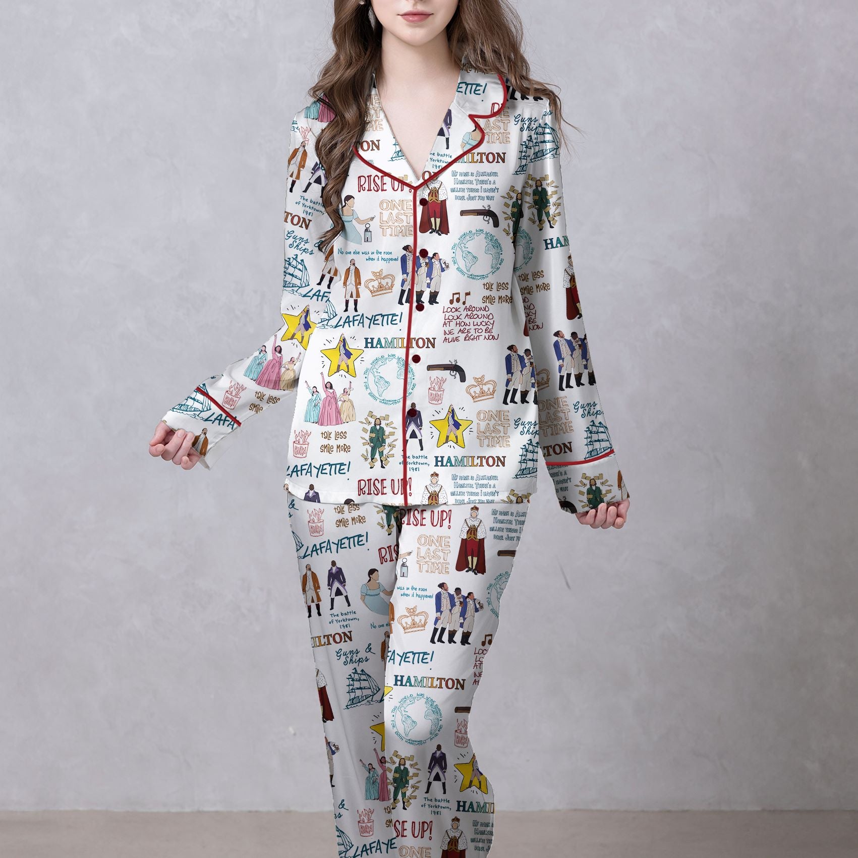 Hamilton Satin Pajama Set For Women