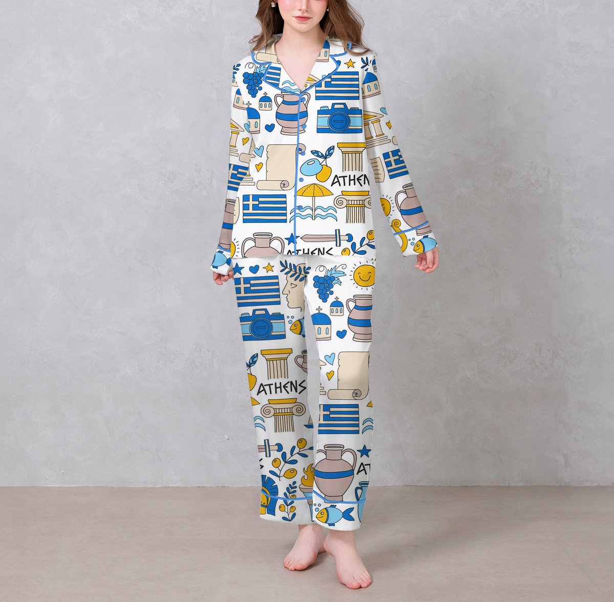 Athen Satin Pajama Set