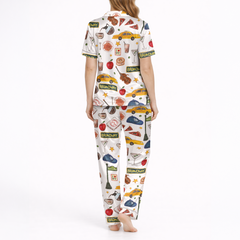 New York Travel Silky Satin Pajama Set For Women