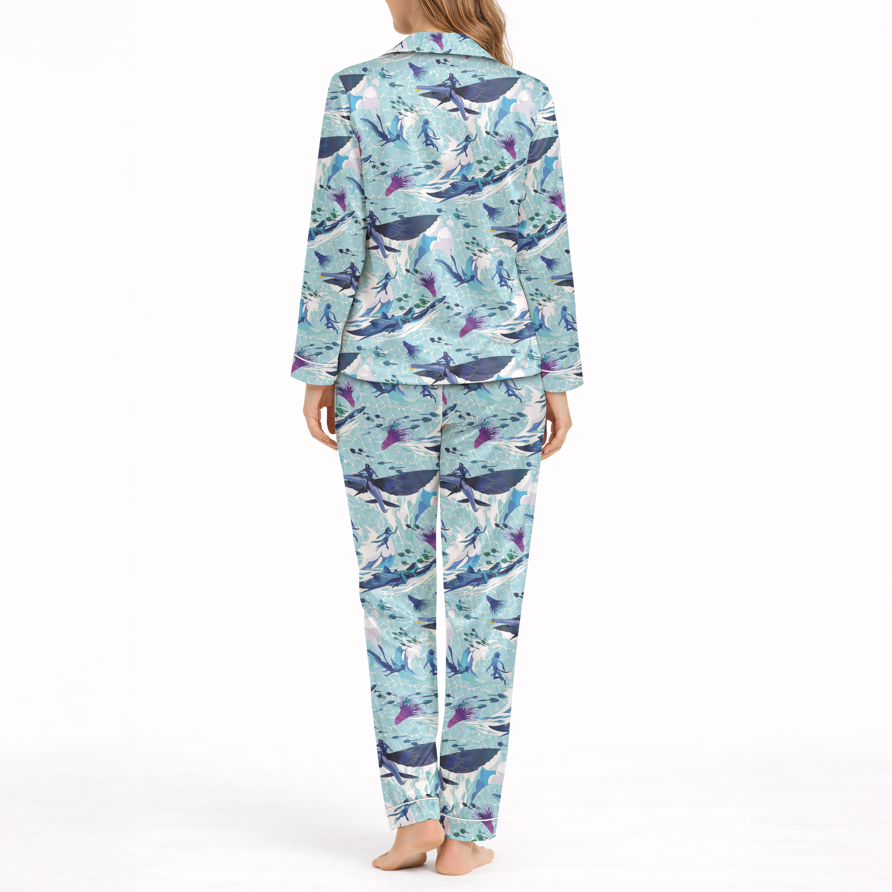 Avatar Ocean Spirit Silky Satin Pajama Set