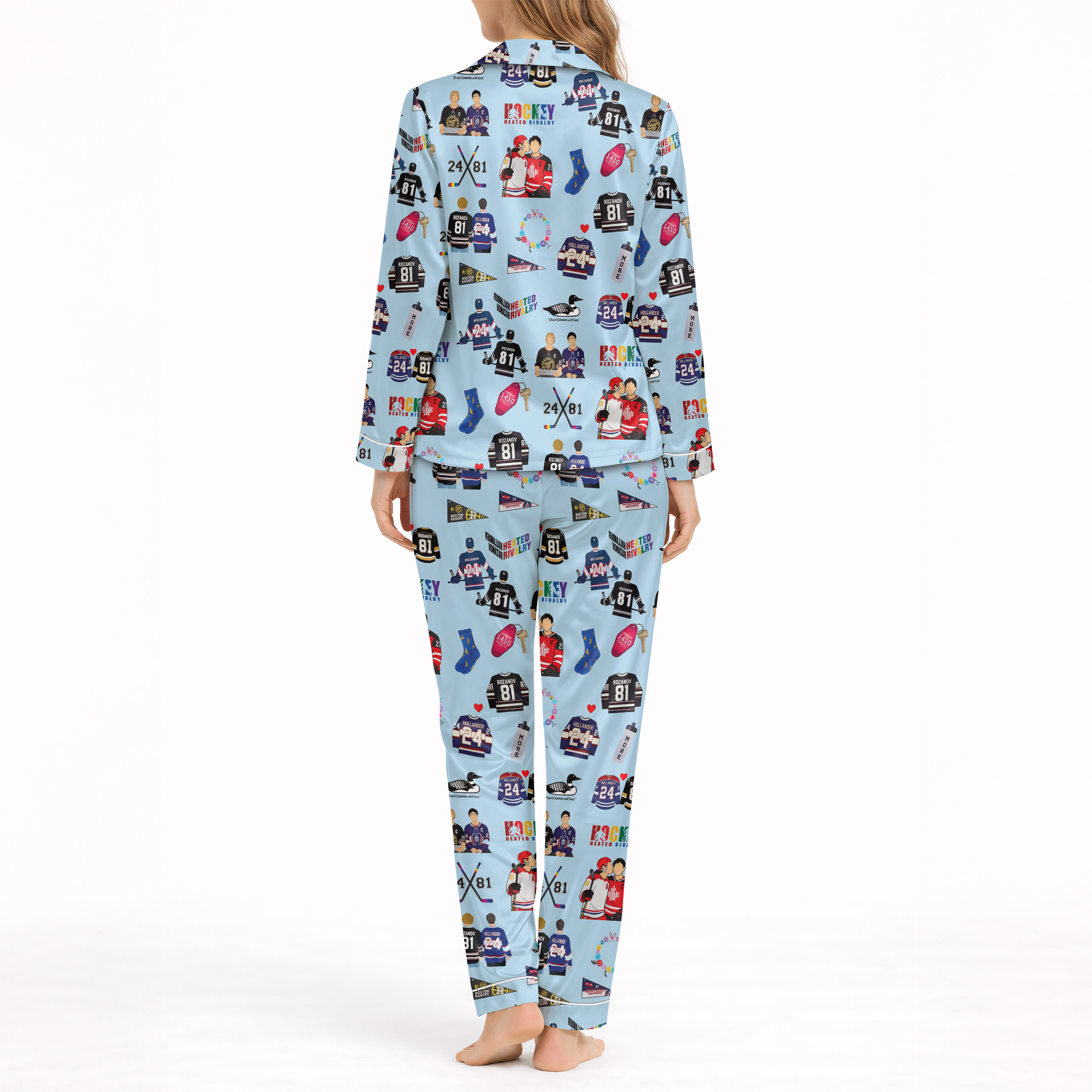 Monster Energy Fans Silky Satin Pajama Set for Women