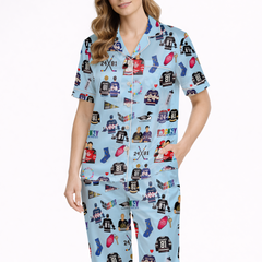 Monster Energy Fans Silky Satin Pajama Set for Women