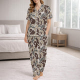 women silky pajamas soft breathable fabric