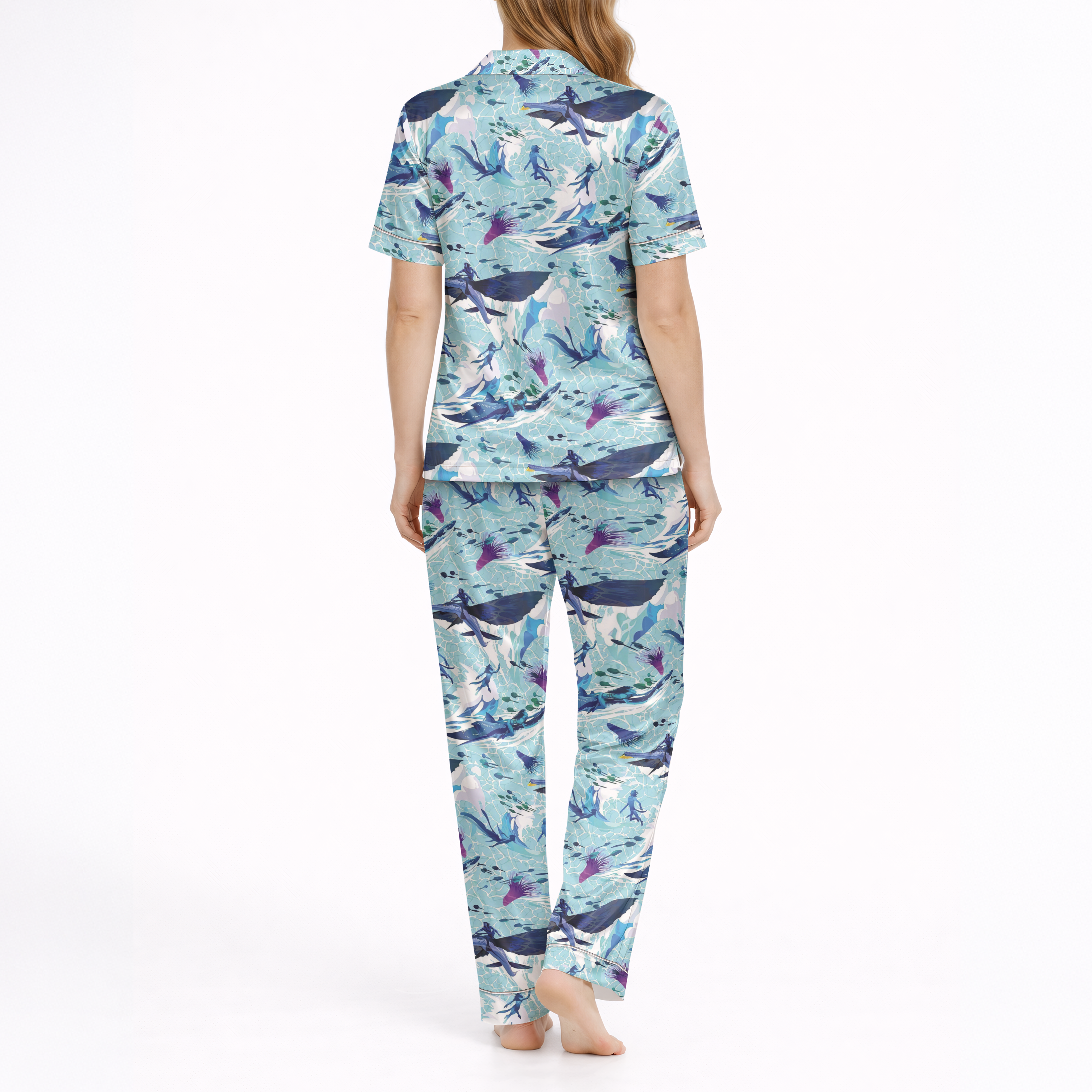 Avatar Ocean Spirit Silky Satin Pajama Set