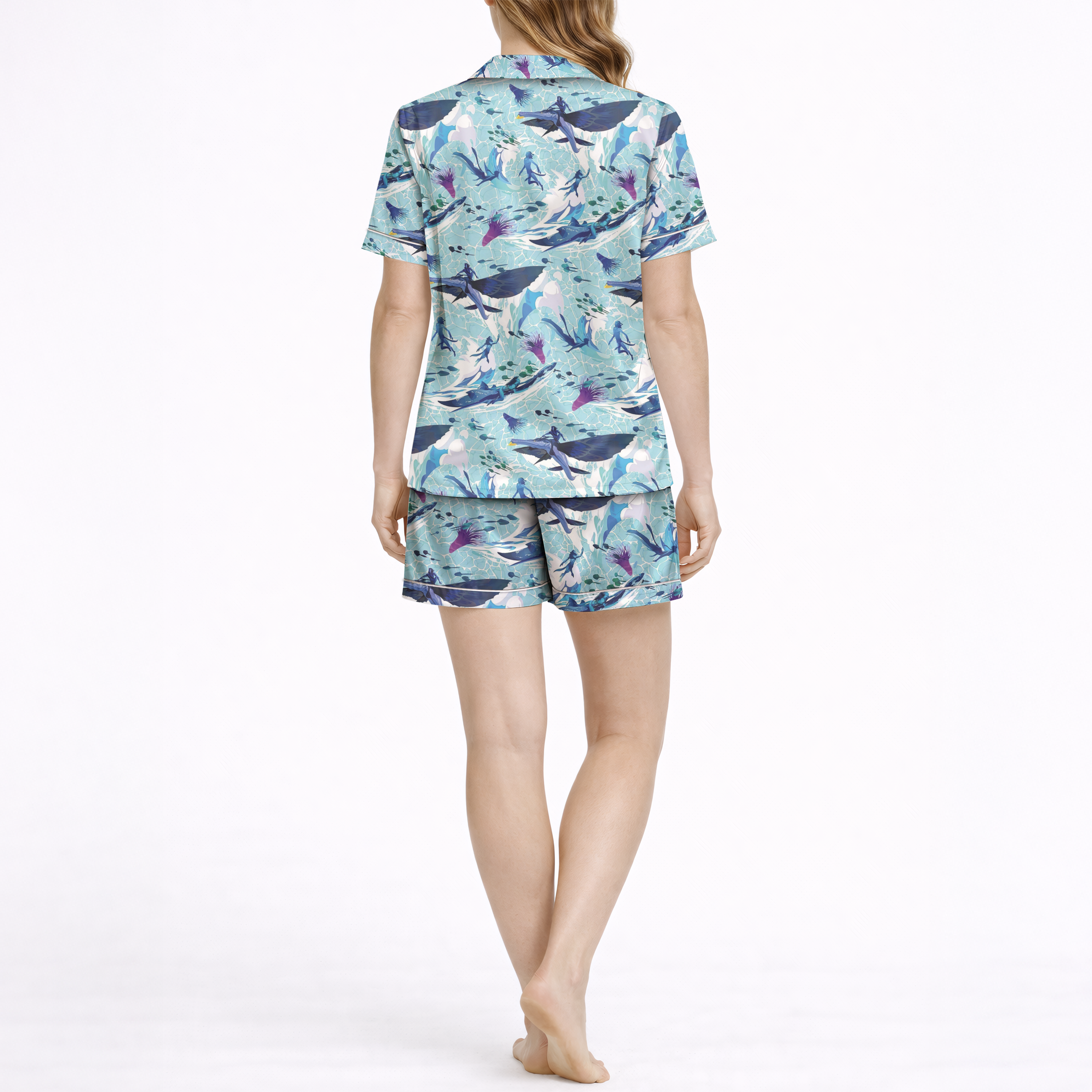 Avatar Ocean Spirit Silky Satin Pajama Set