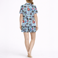 Monster Energy Fans Silky Satin Pajama Set for Women