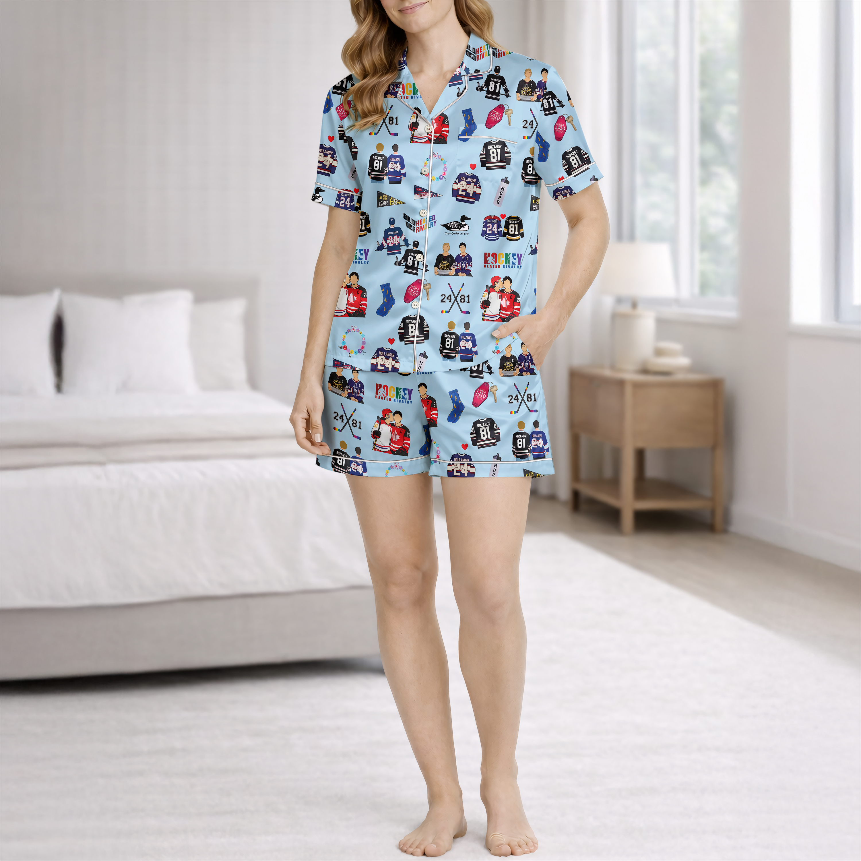 Monster Energy Fans Silky Satin Pajama Set for Women