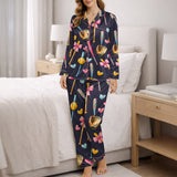Softball Sweetheart Women's Classic Button Down Pajama Set - Long