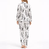 Spooky Sips Women's Classic Button Down Long Pajama Set